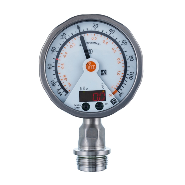 德國(guó)IFM易福門帶模擬顯示屏的齊平式壓力傳感器PG2439 PG-1-1-REB12-MFRKG/US/ /P