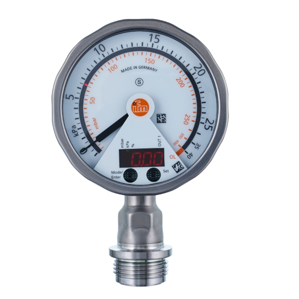 德國(guó)IFM易福門帶模擬顯示屏的齊平式壓力傳感器PG2439 PG-1-1-REB12-MFRKG/US/ /P