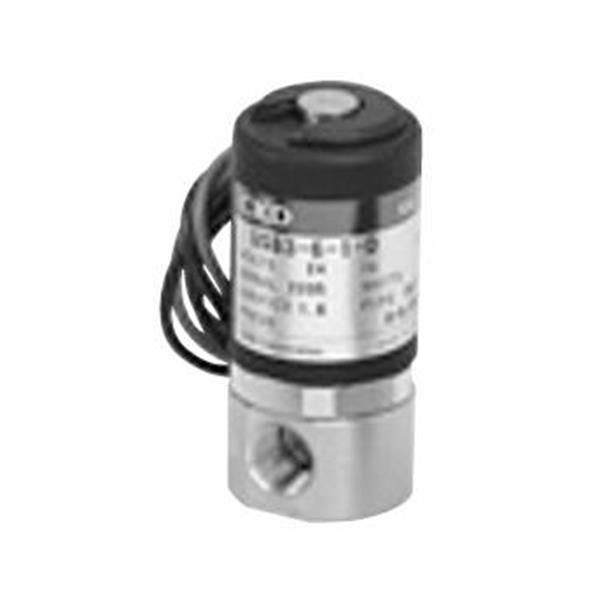 CKD喜開理多種流體小型直動式2通電磁閥USB3-6-3-V-DC24V