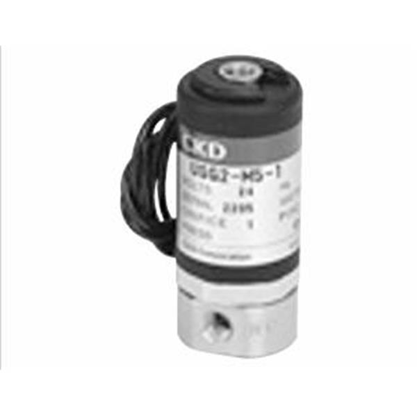 CKD喜開理多種流體小型直動式2通電磁閥USG2-M5-1-0-DC12V