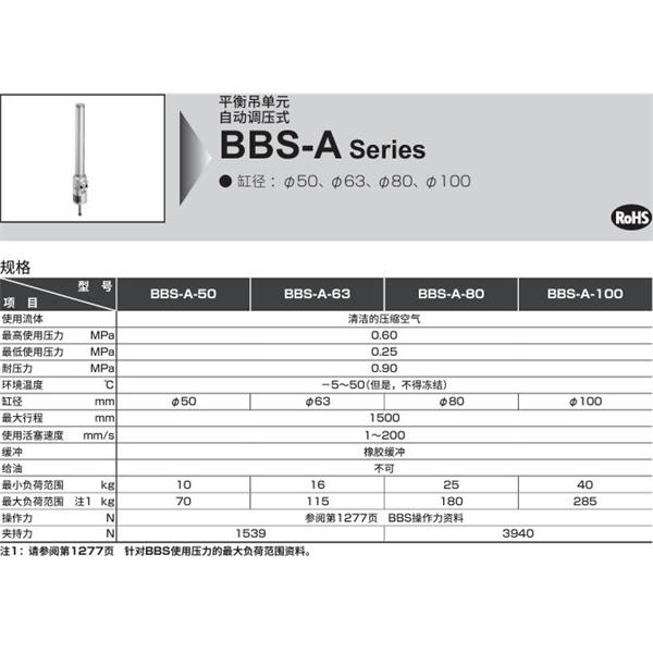 CKD喜開理平衡吊單元BBS-A-AU-FA-100D-300Y